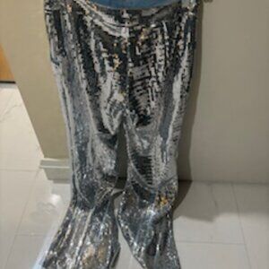 TopShop Silver Women's Bell Bottoms
